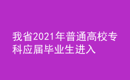 我省2021年普通高校?？茟獙卯厴I(yè)生進入本科階段學習報名信息采集工作即將開始