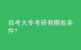 自考大?？佳杏心男l件?