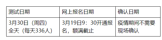 2023年廣東佛山普通話(huà)考試時(shí)間：3月30日